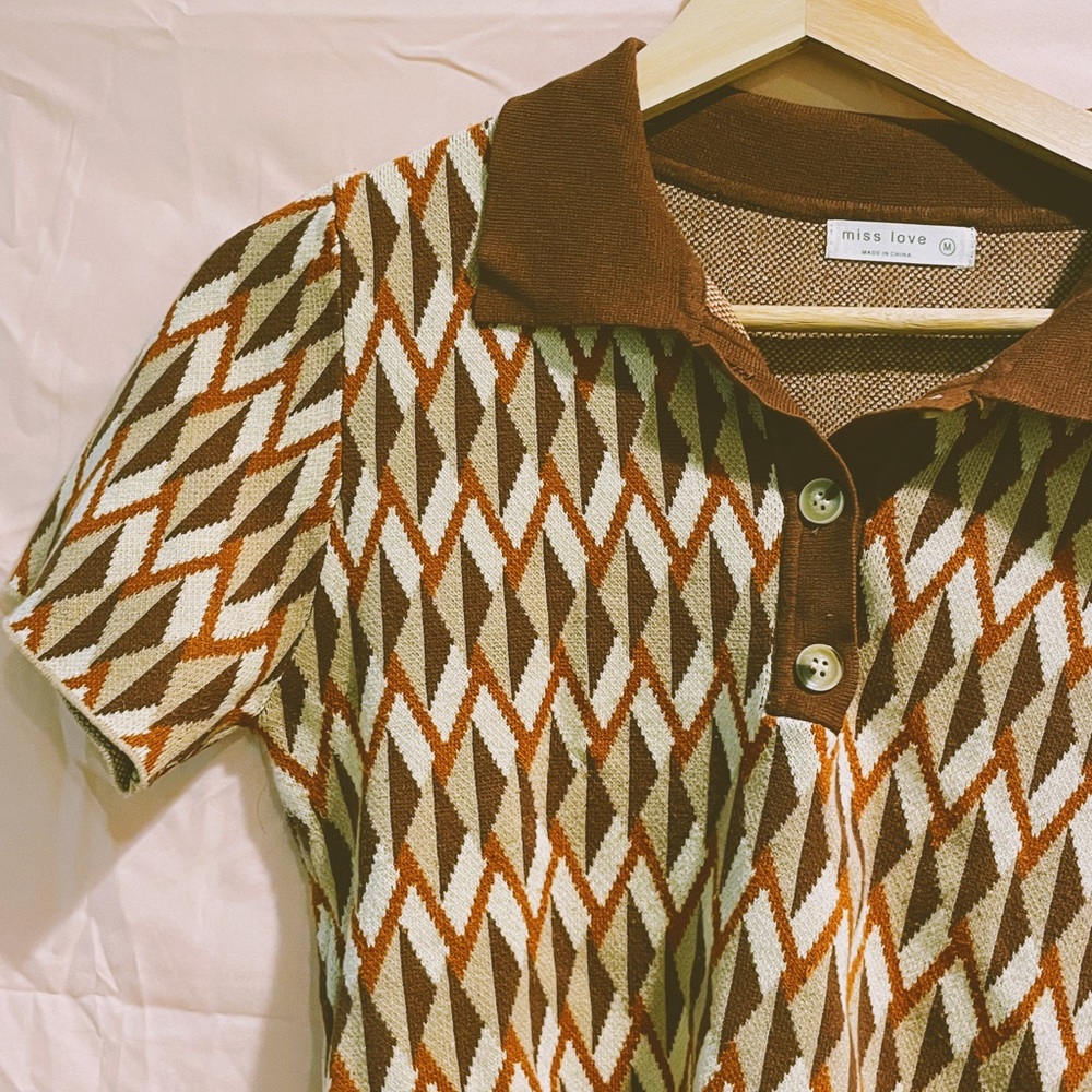 70s cropped sweater